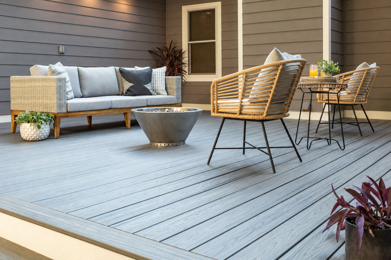Trex deck installation